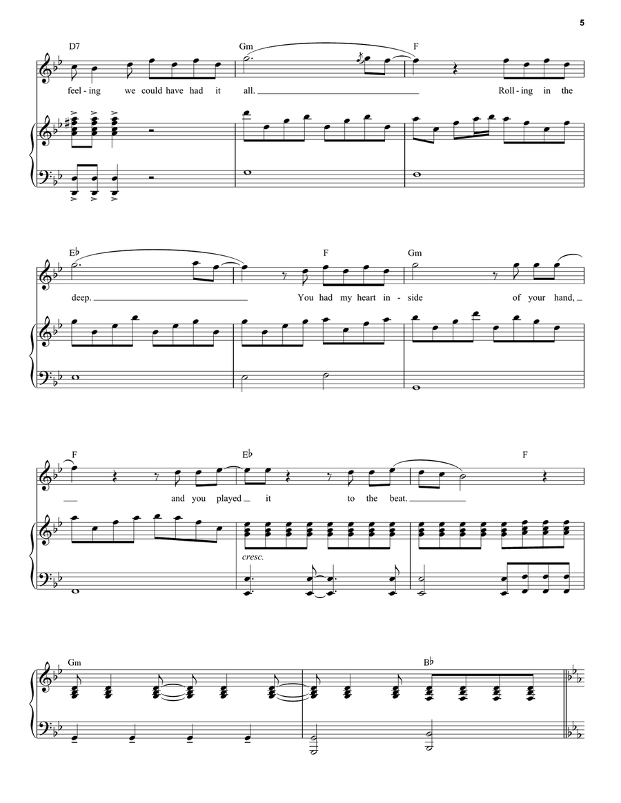 Crazy Rolling (from Moulin Rouge! The Musical) Voice scores gallery preview page 5