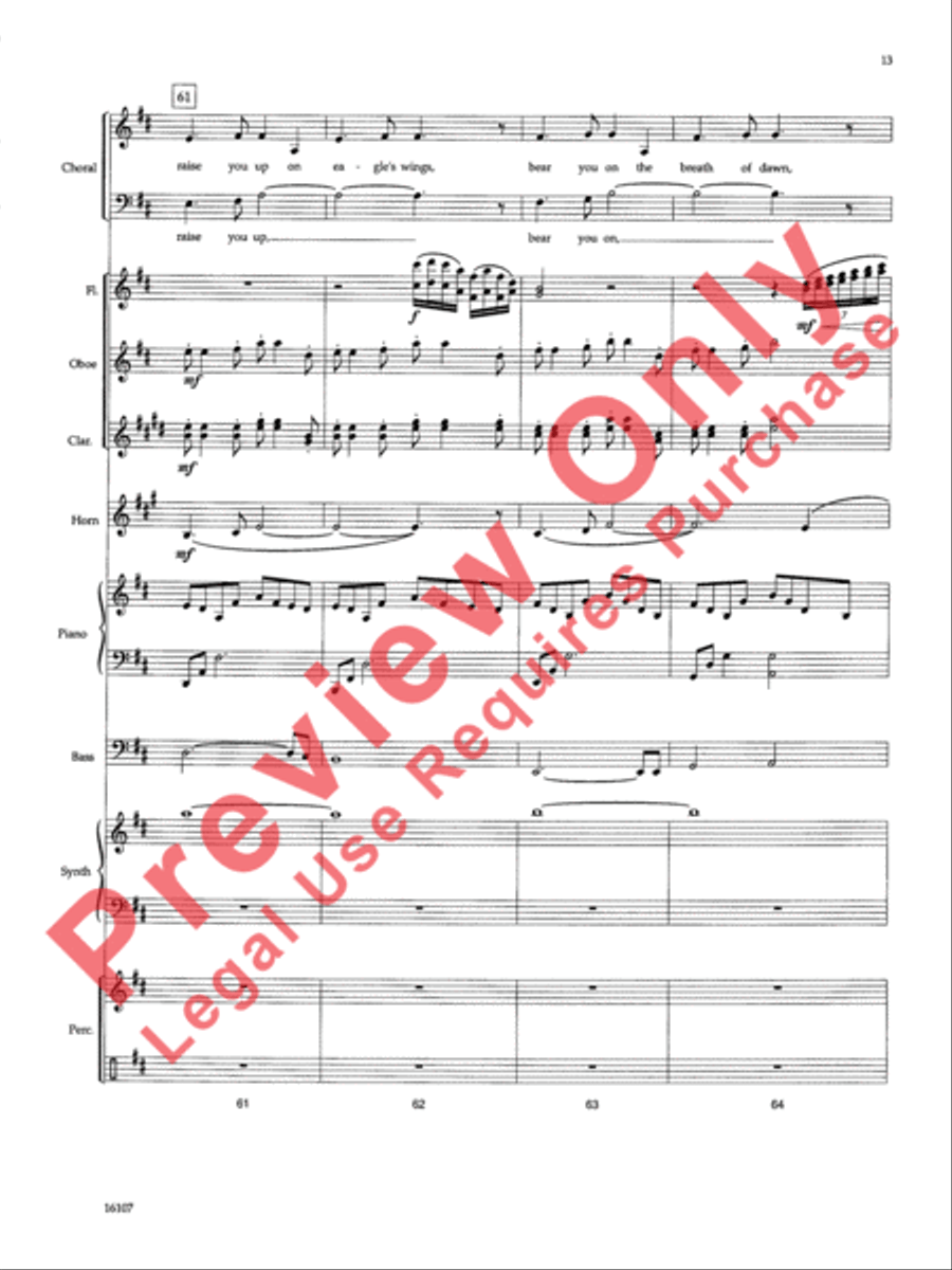 On Eagle's Wings On Eagle's Wings Choir scores gallery preview page 14