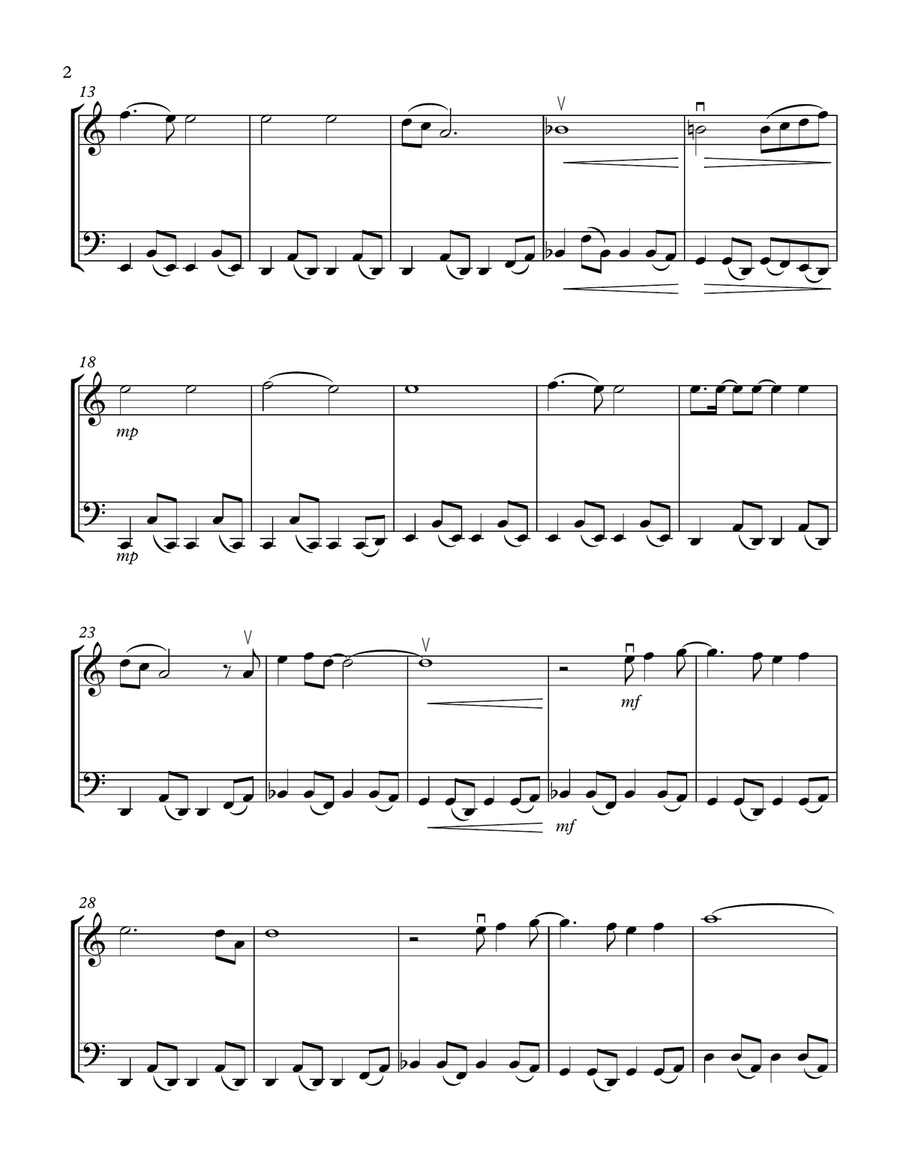 Stay By Me String Duet scores gallery preview page 2