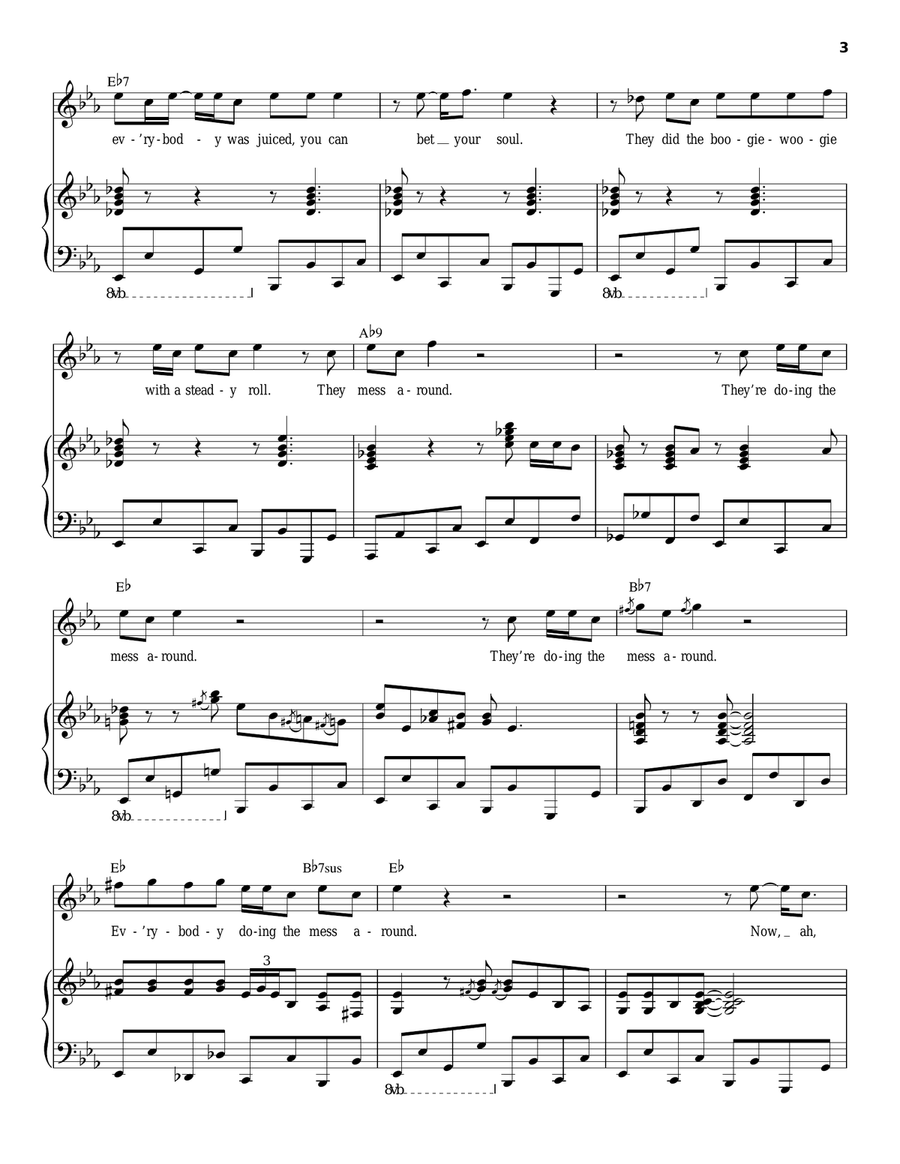 Mess Around Piano scores gallery preview page 3