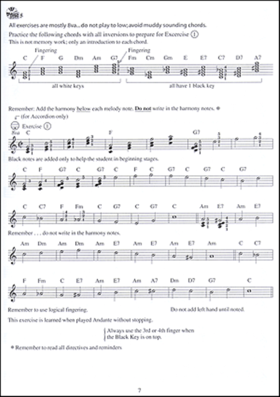 Chord Melody Method for Accordion Piano scores gallery preview page 8