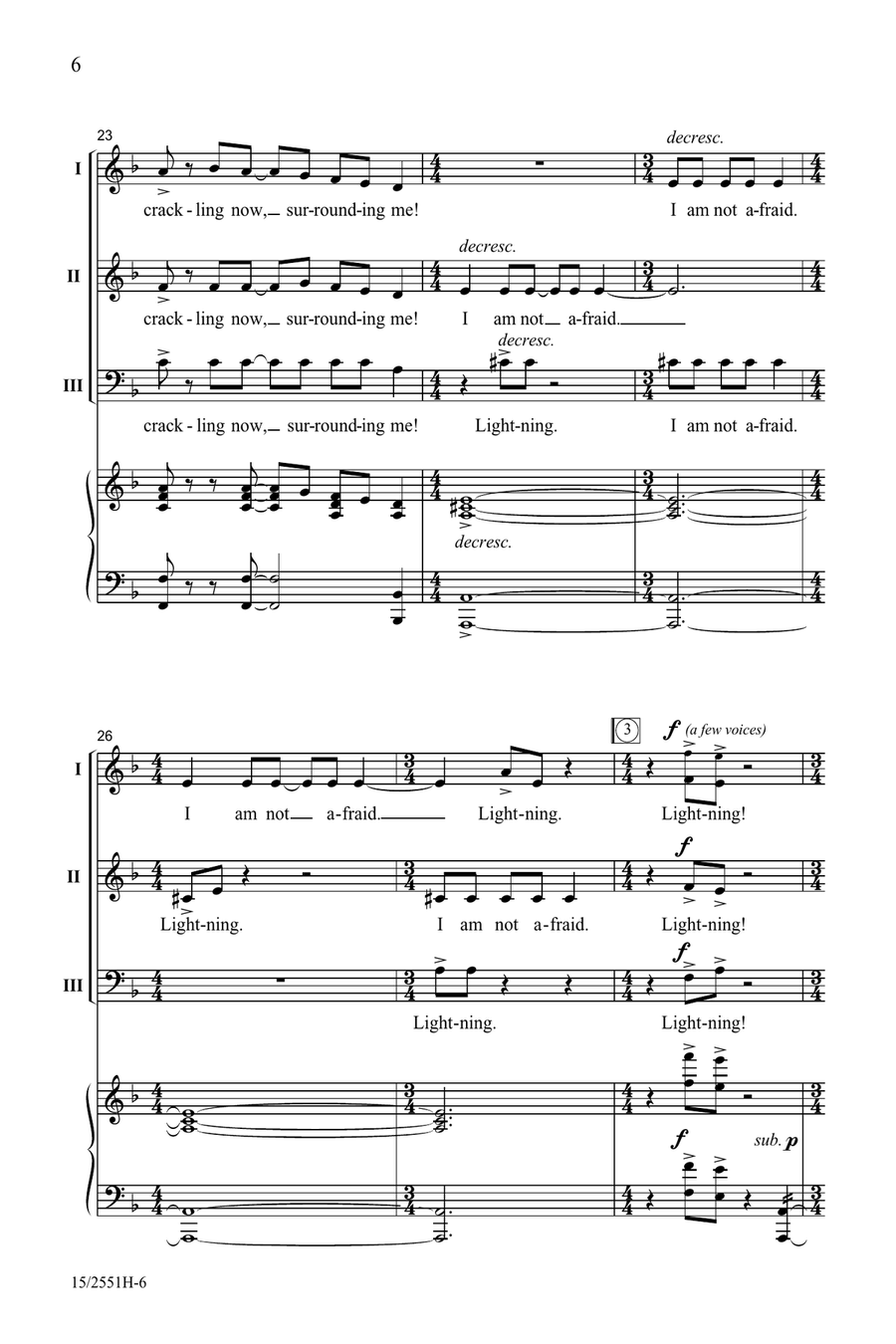Lightning! (Digital Download) Choir scores gallery preview page 6