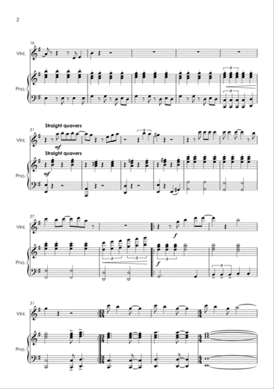 It Must Be Love Violin Solo scores gallery preview page 4