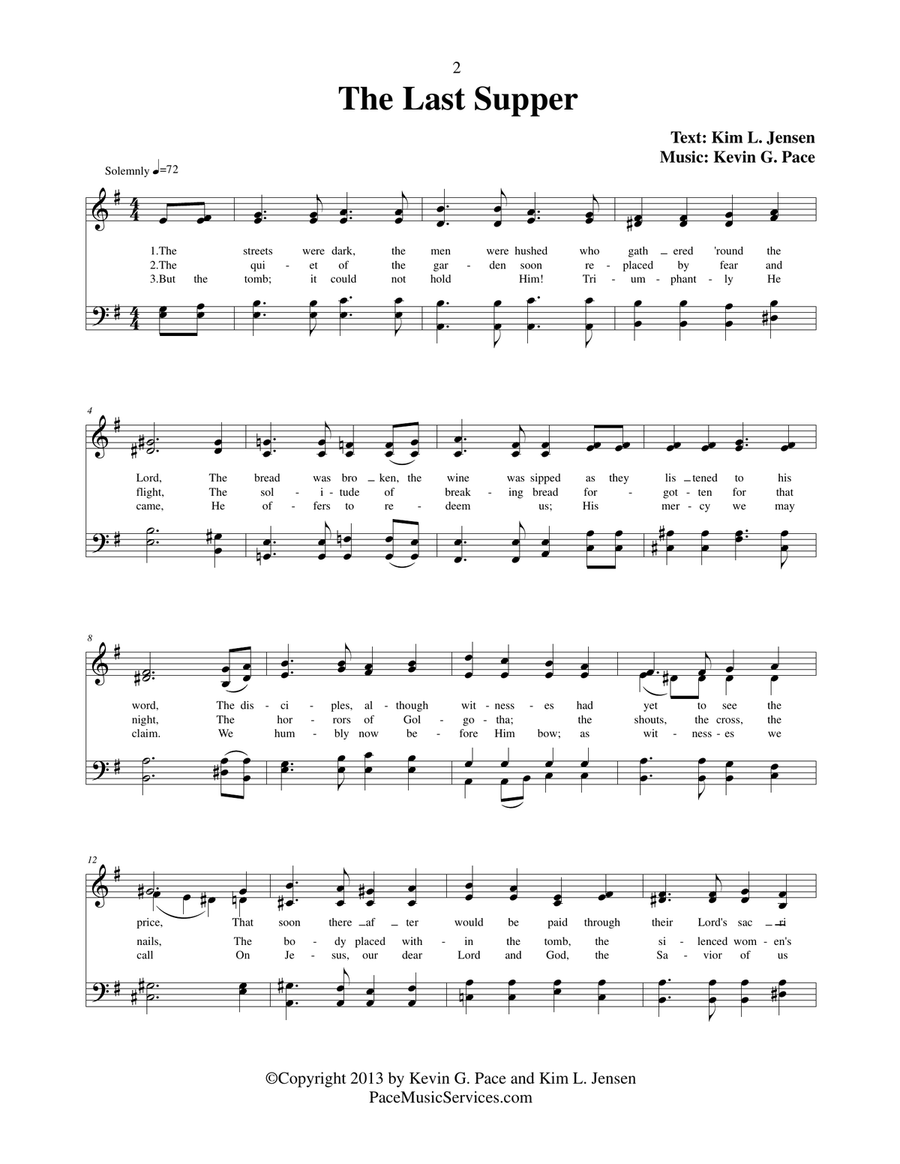 Hymns for Easter - 28 original hymns for SATB voices 4-Part scores gallery preview page 5
