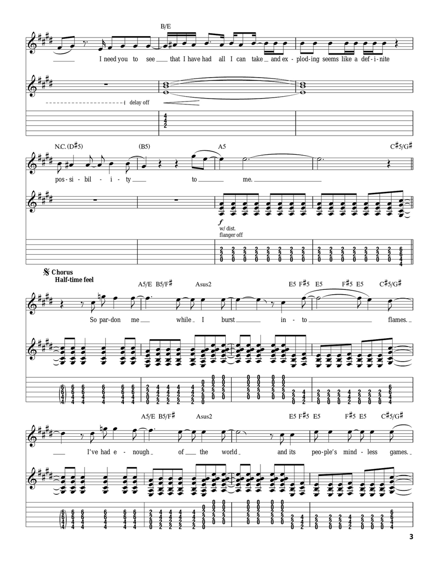 Pardon Me Acoustic Guitar scores gallery preview page 3