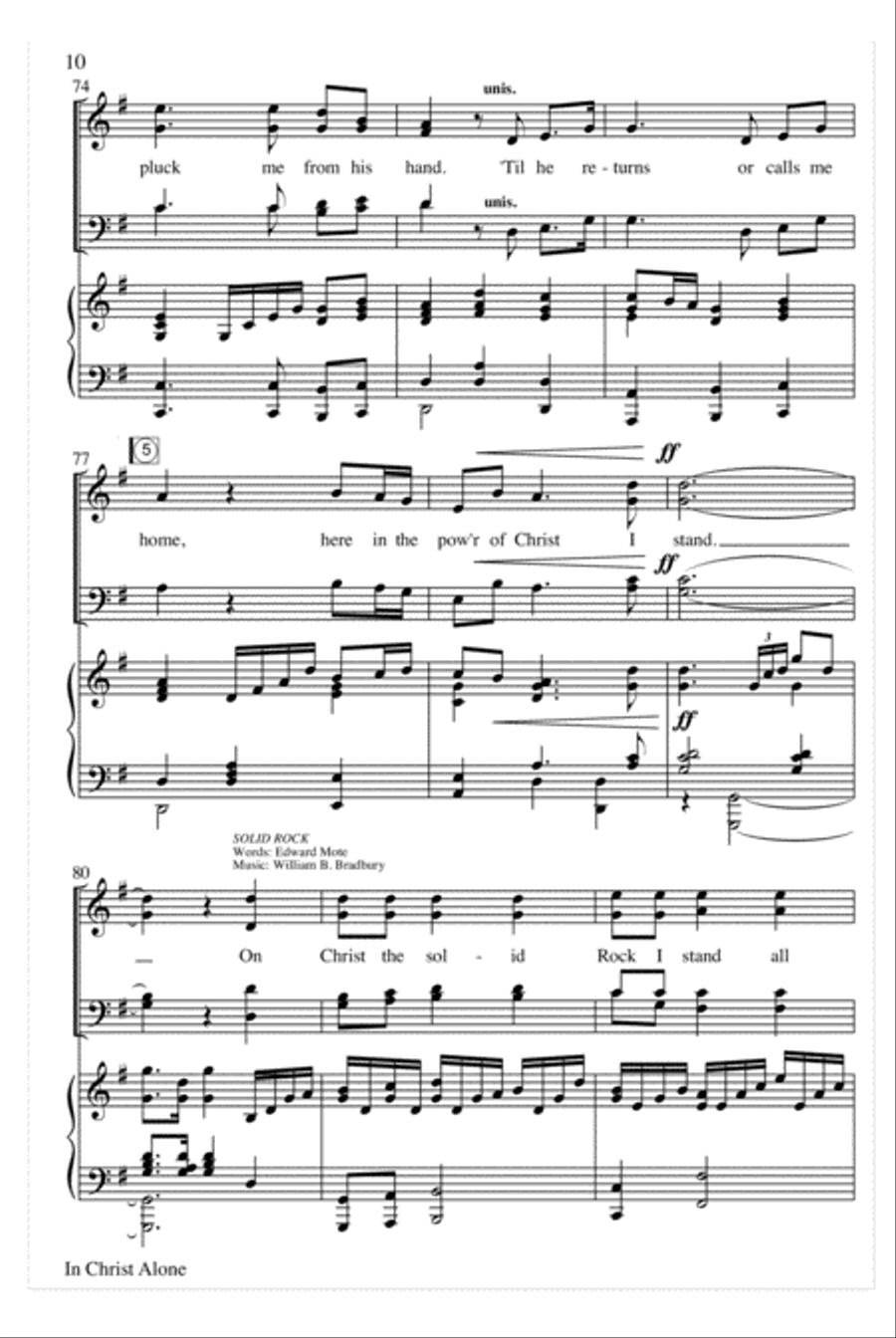 In Christ Alone In Christ Alone 4-Part scores gallery preview page 11