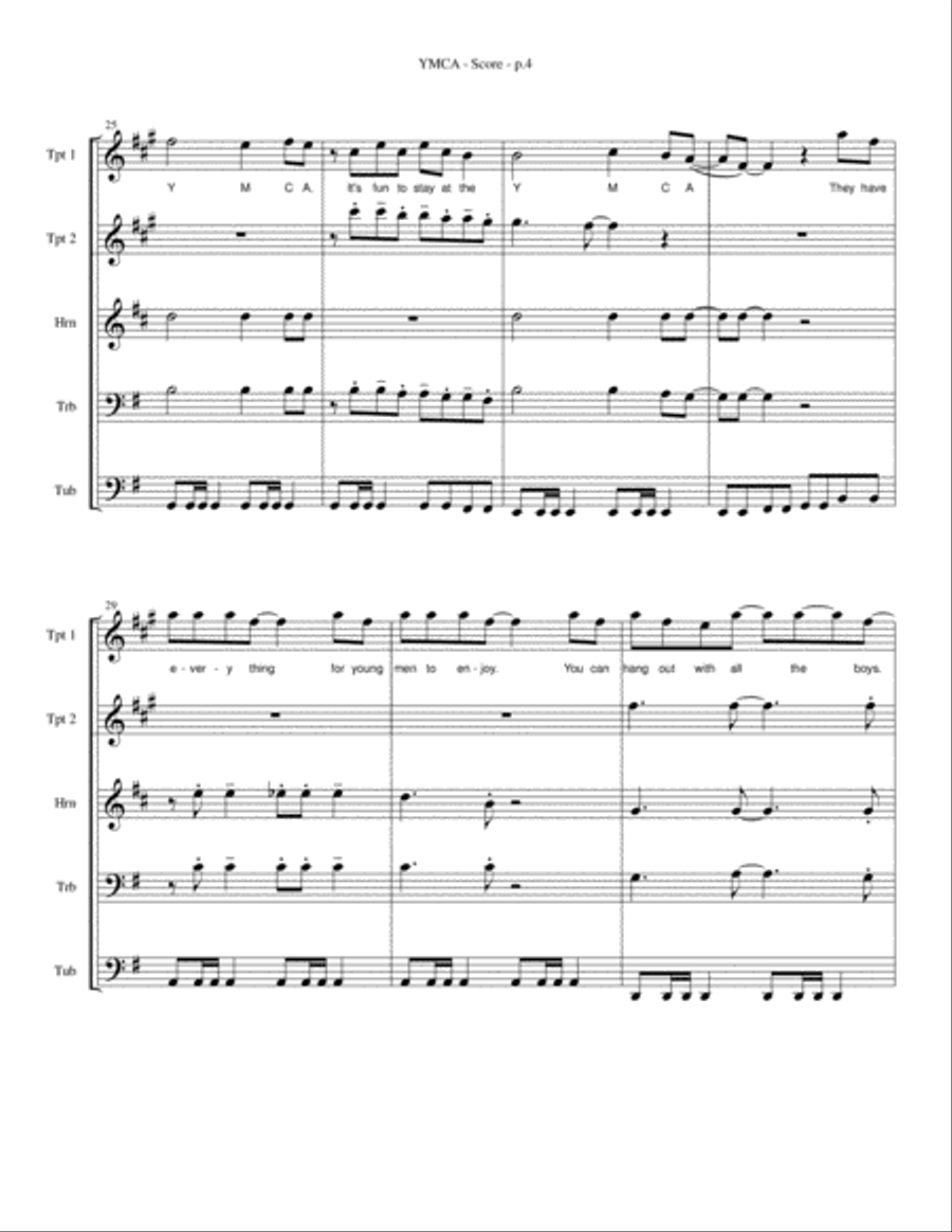 Y.M.C.A. Brass Ensemble scores gallery preview page 4