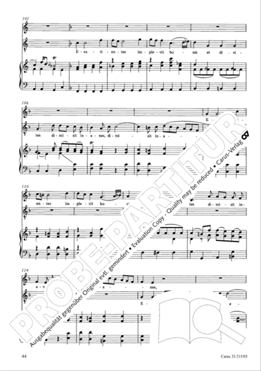 Magnificat Magnificat 4-Part scores gallery preview page 45