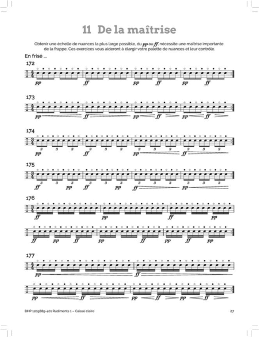 Rudiments 1 - Caisse claire