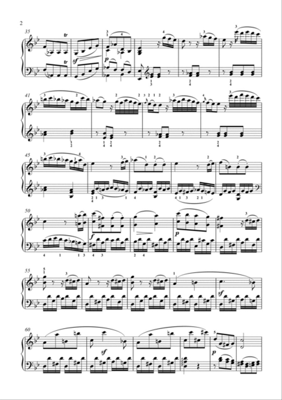 Beethoven-Piano Sonata No.19 in G minor, Op.49 No.1 (Leichte Sonata) Small Ensemble scores gallery preview page 3