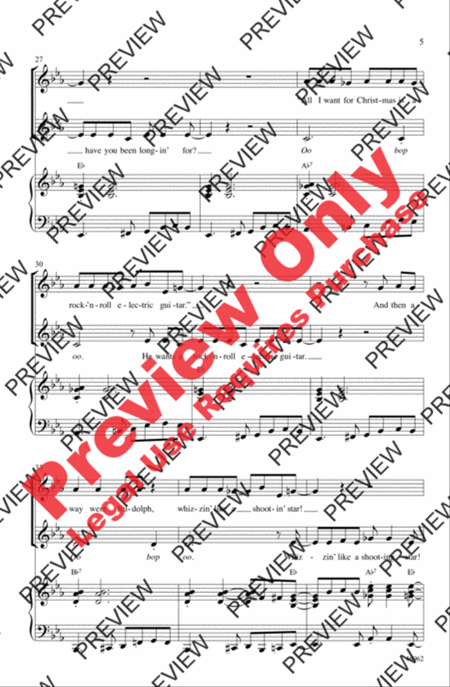 Run, Rudolph, Run 2-Part scores gallery preview page 5