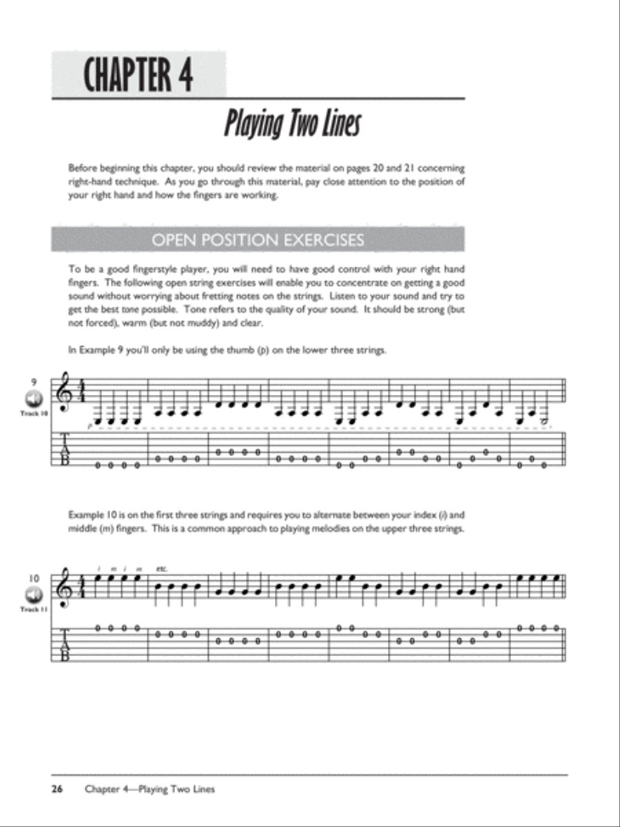 Beginning Fingerstyle Guitar (Book & Audio) Fingerpicking Guitar scores gallery preview page 4