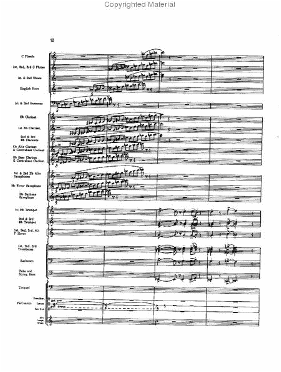 Caccia and Chorale Concert Band scores gallery preview page 11