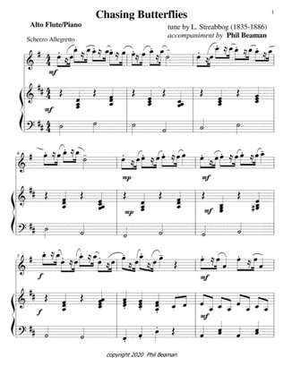 Chasing Butterflies-alto flute/piano