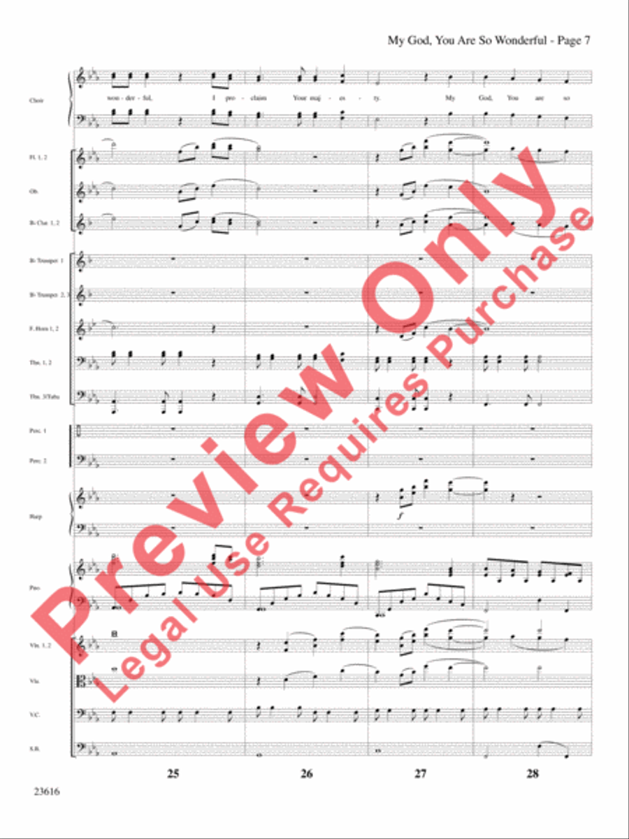 My God, You Are So Wonderful Choir scores gallery preview page 8