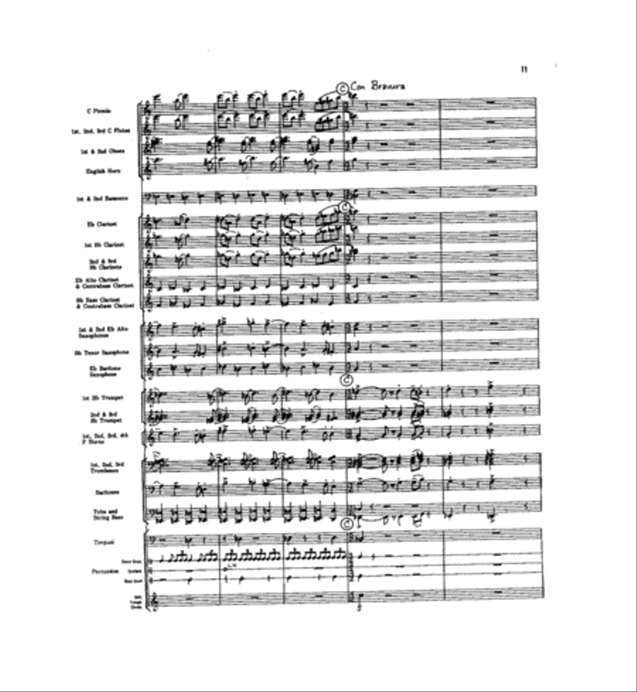 Caccia and Chorale Concert Band scores gallery preview page 10