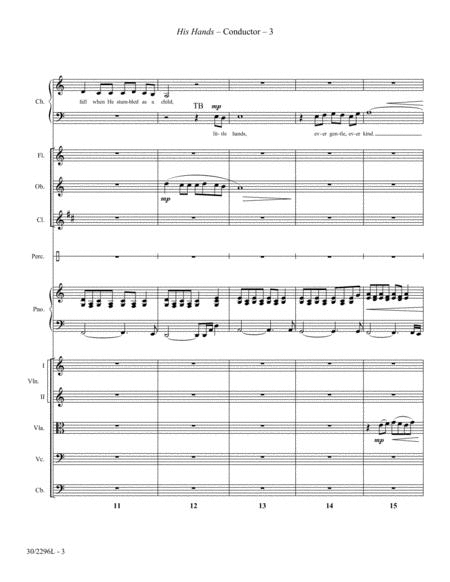 His Hands - Small Orchestra Score and Parts