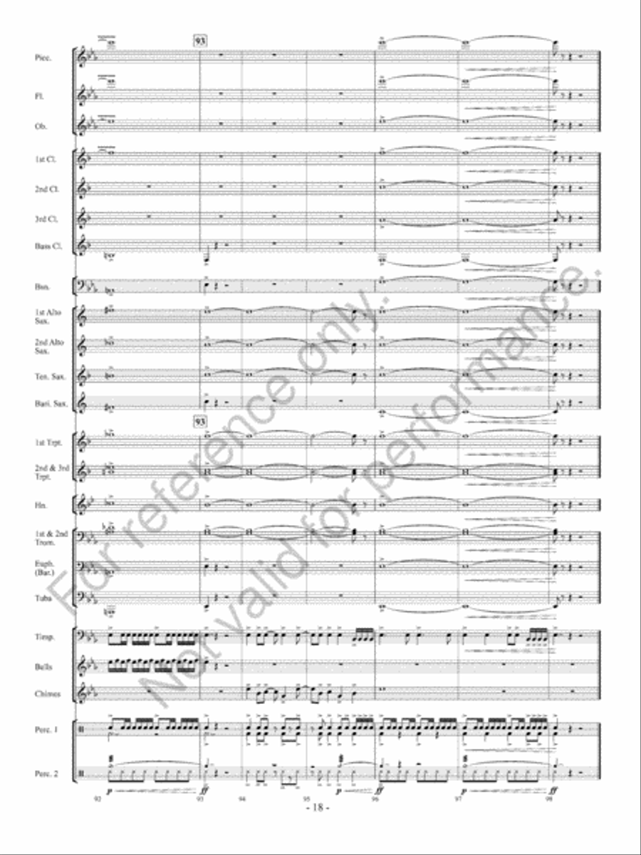 Sparkling Lights Concert Band scores gallery preview page 19