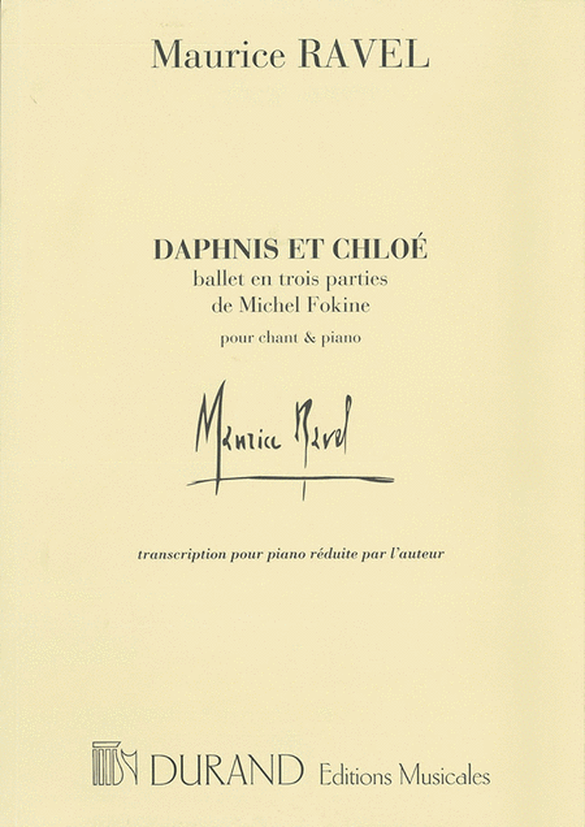 Daphnis Ballet Piano Avec Choeur