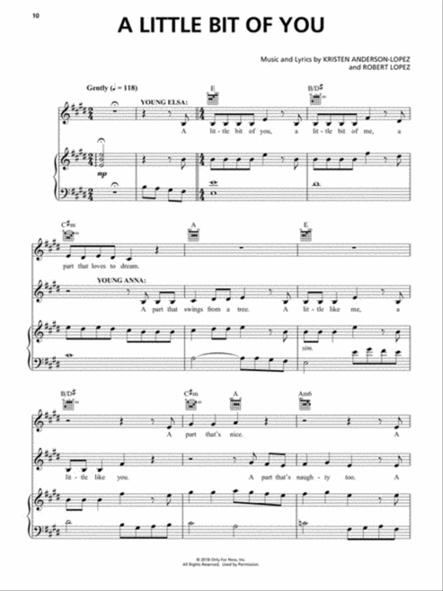 Disney's Frozen - The Broadway Musical Piano, Vocal scores gallery preview page 3