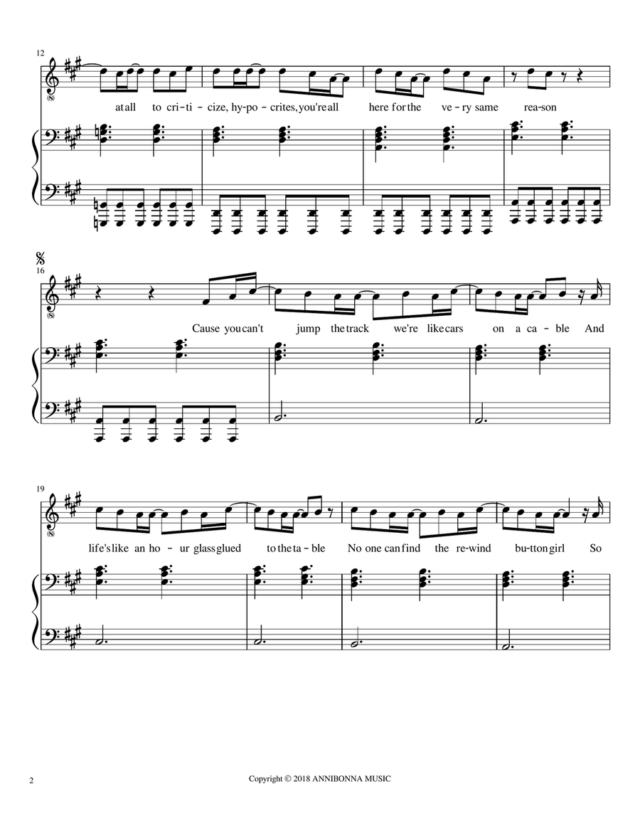 Breathe (2am) Breathe (2am) Piano, Vocal scores gallery preview page 2