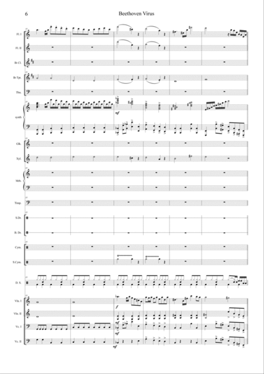 Beethoven Virus Orchestra scores gallery preview page 6