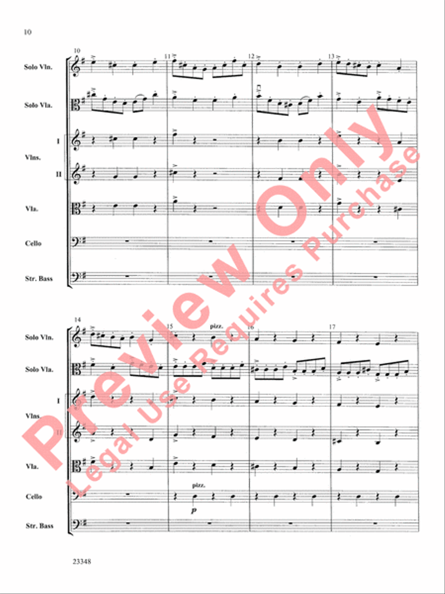 Air and Rigaudon Air and Rigaudon String Orchestra scores gallery preview page 11