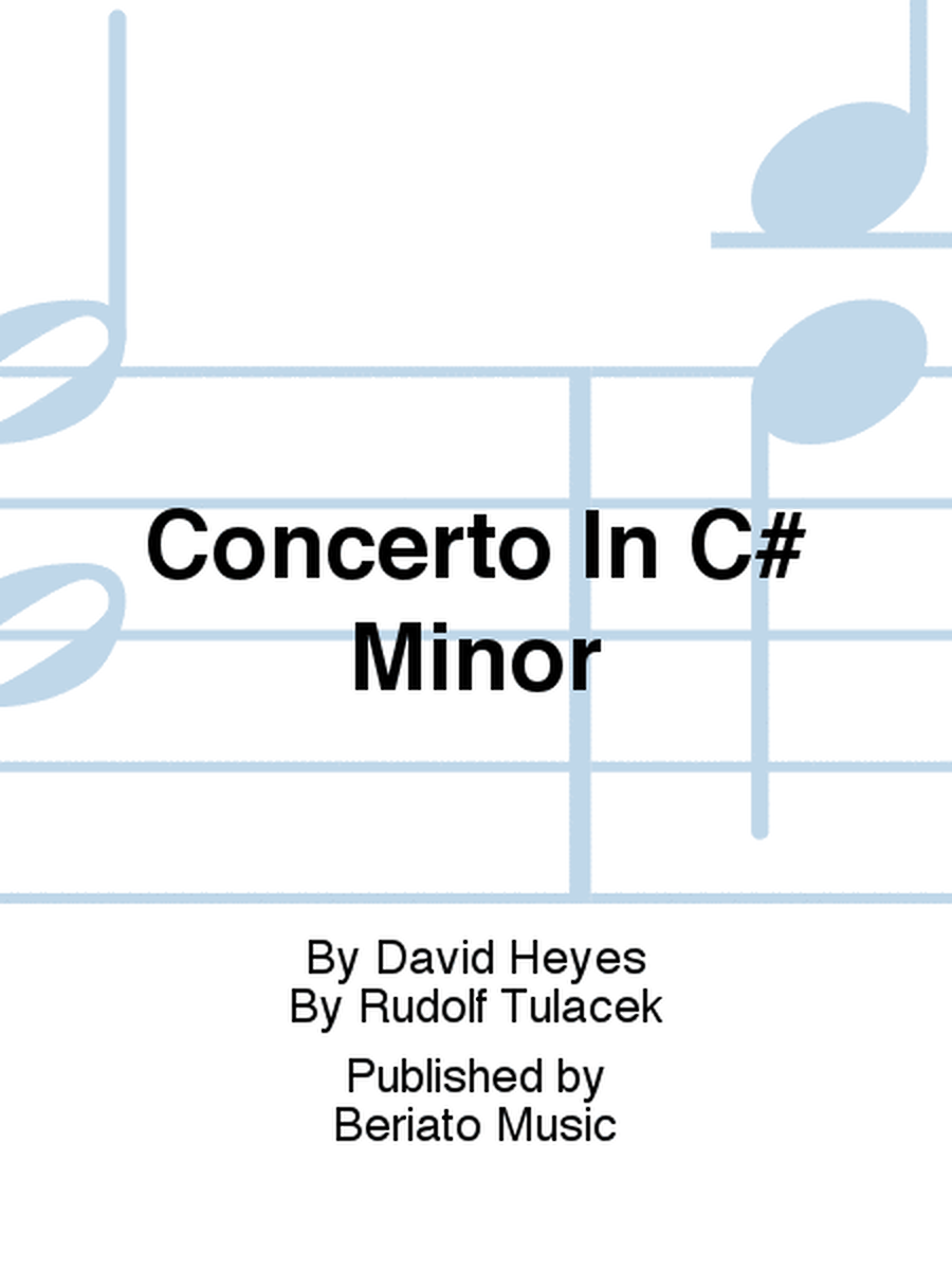 Concerto In C# Minor