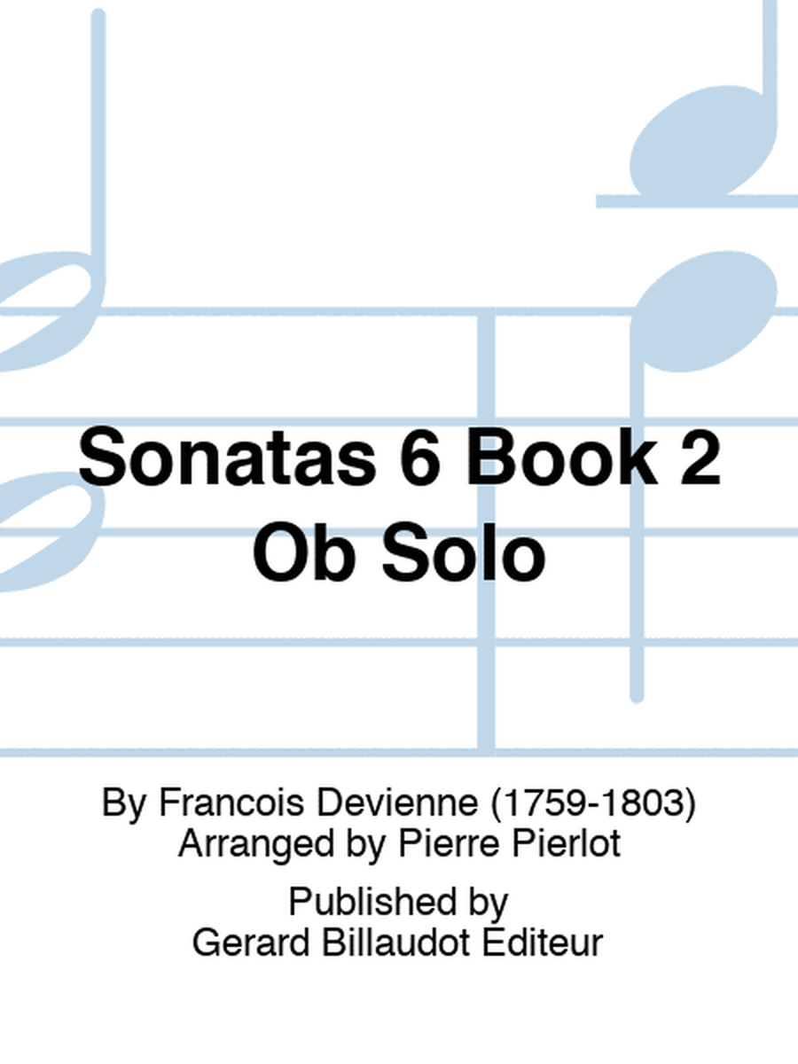 Sonatas 6 Book 2 Ob Solo