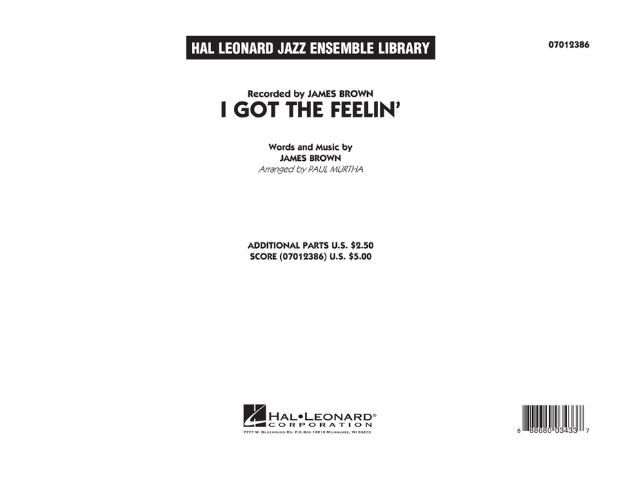 I Got The Feelin' - Conductor Score (Full Score)