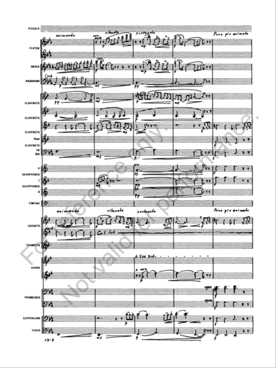 Symphony No. 5 Concert Band scores gallery preview page 10