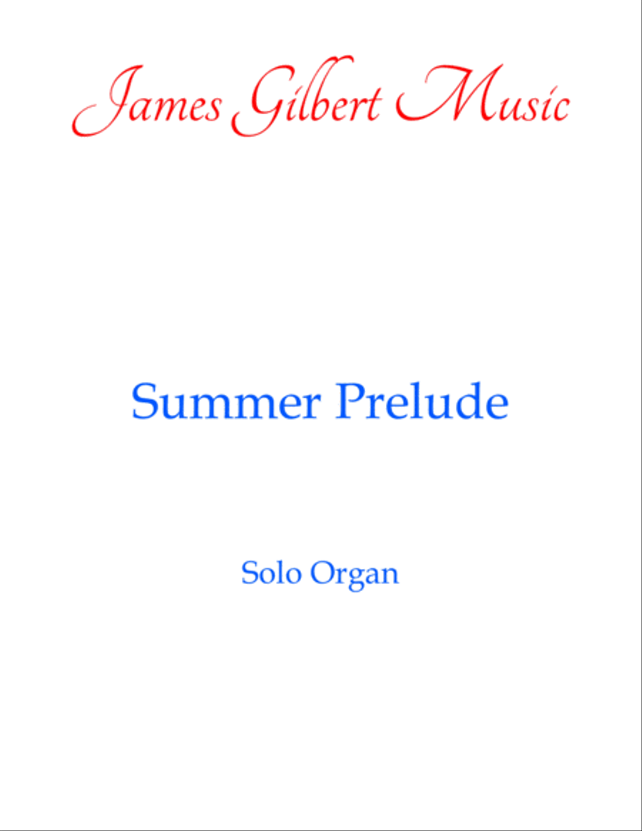 Summer Prelude Organ Solo scores gallery preview page 1
