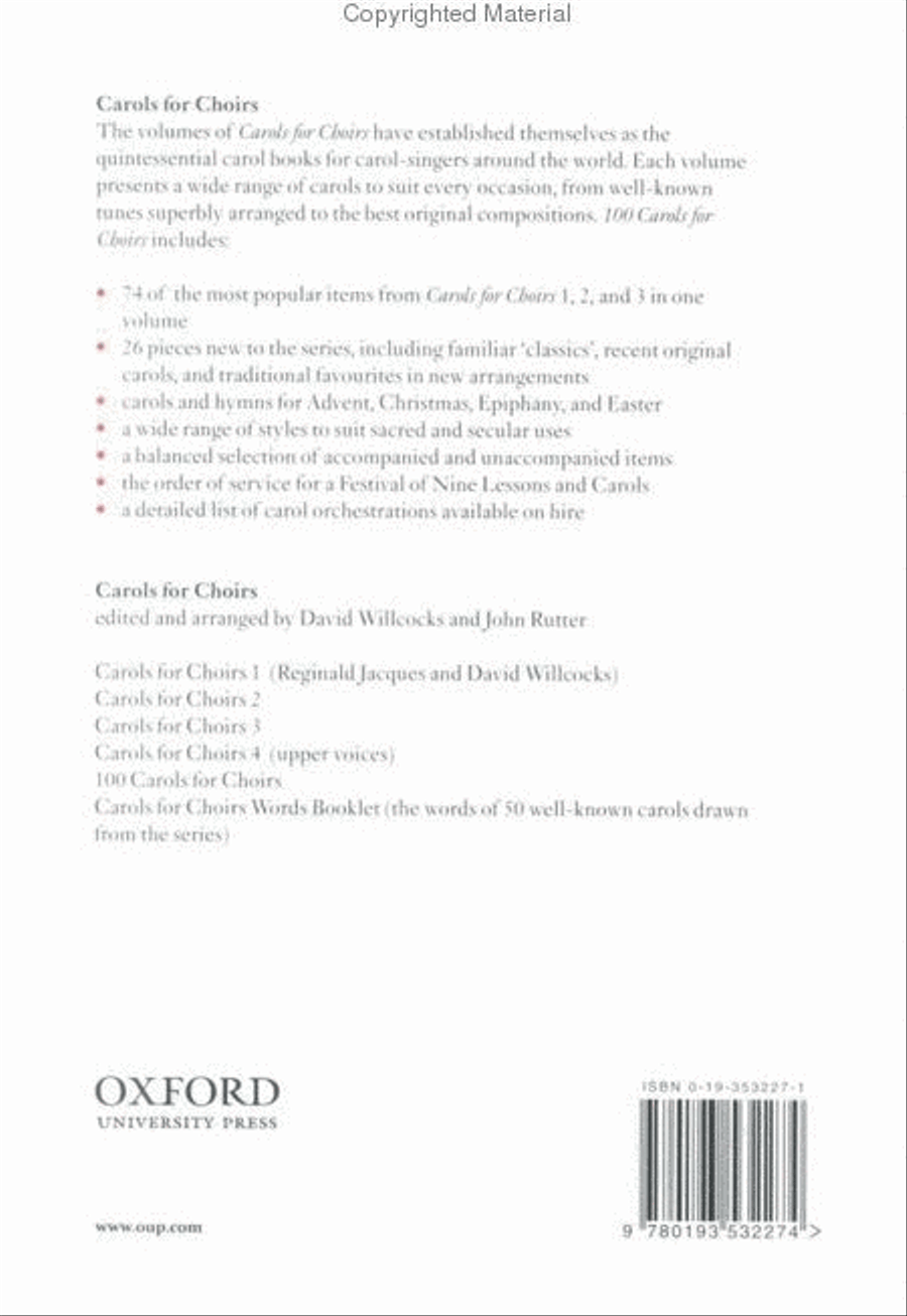 100 Carols for Choirs 4-Part scores gallery preview page 2