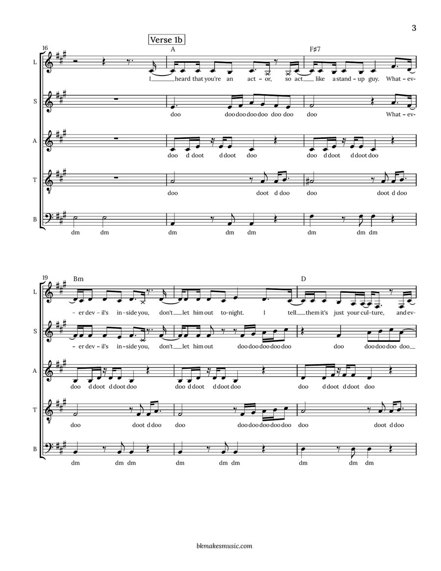 Please Please Please 4-Part scores gallery preview page 4