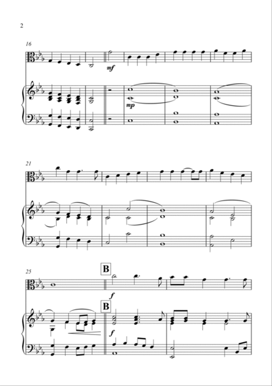 Wellerman (Viola & Piano) Viola scores gallery preview page 2