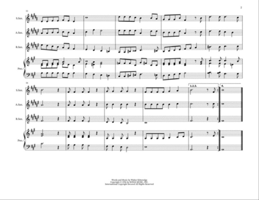 Tenting Tonight On The Old Camp Ground Small Ensemble scores gallery preview page 2