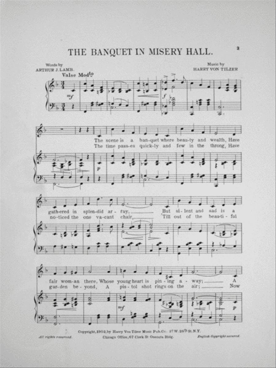 The Banquet in Misery Hall Voice scores gallery preview page 2