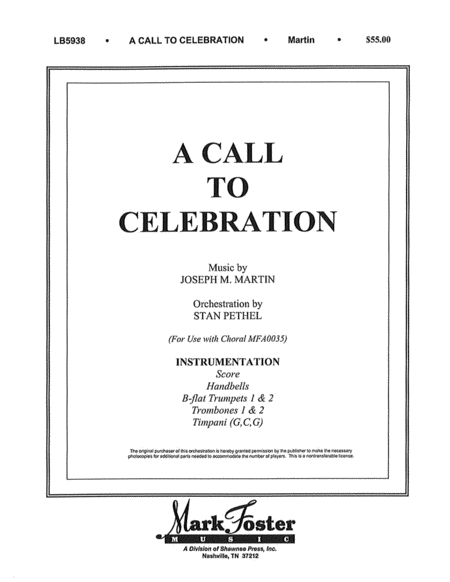 A Call to Celebration