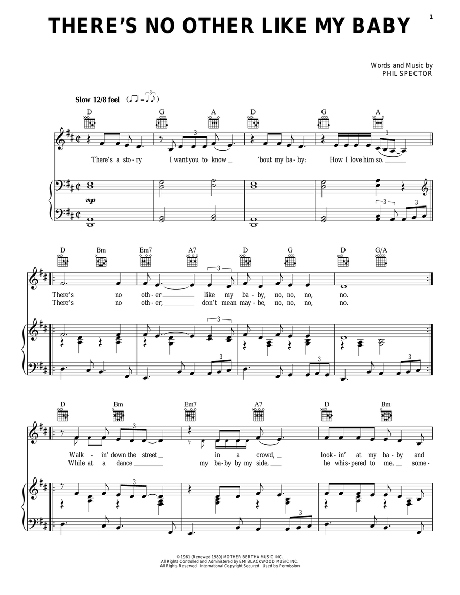 There's No Other Like My Baby Acoustic Guitar scores gallery preview page 1