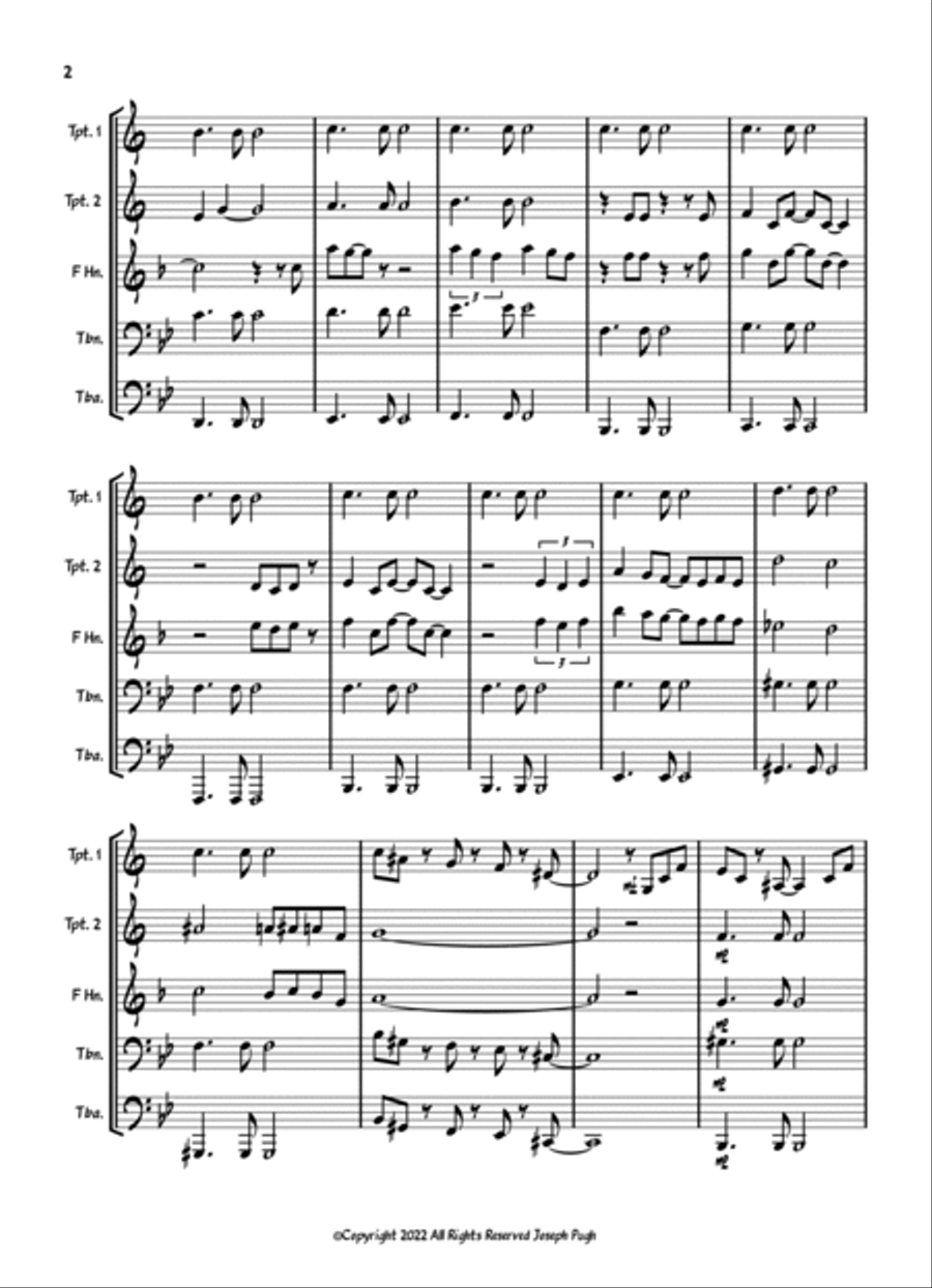 You've Lost That Lovin' Feelin' Brass Ensemble scores gallery preview page 2