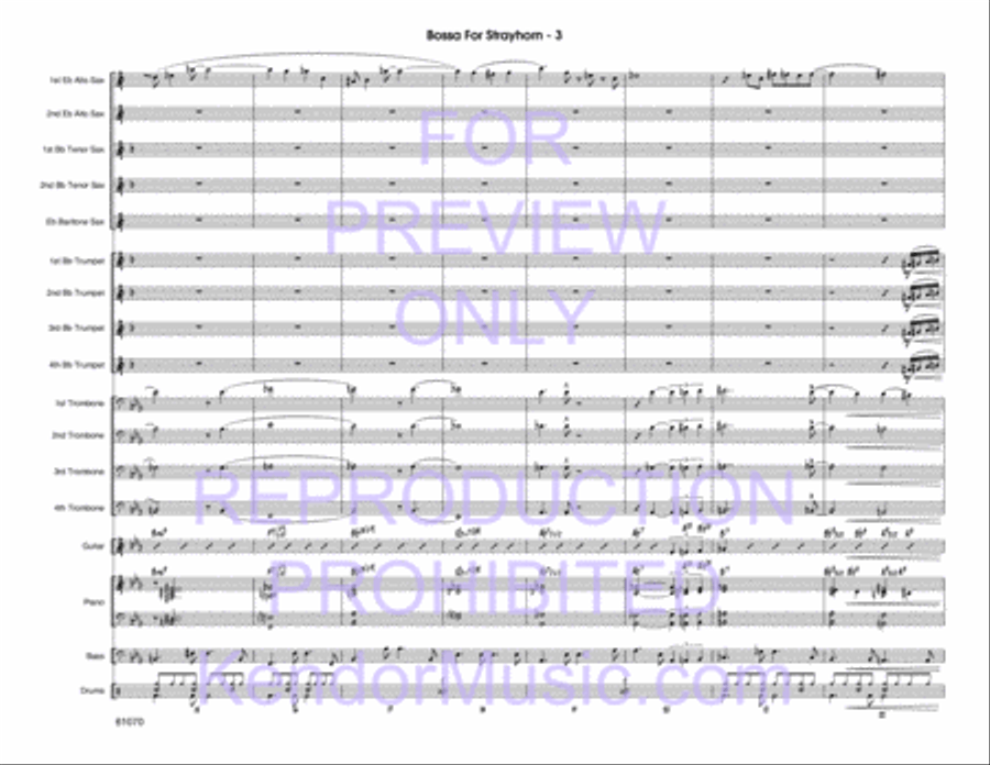 Bossa For Strayhorn Bossa For Strayhorn Jazz Ensemble scores gallery preview page 4