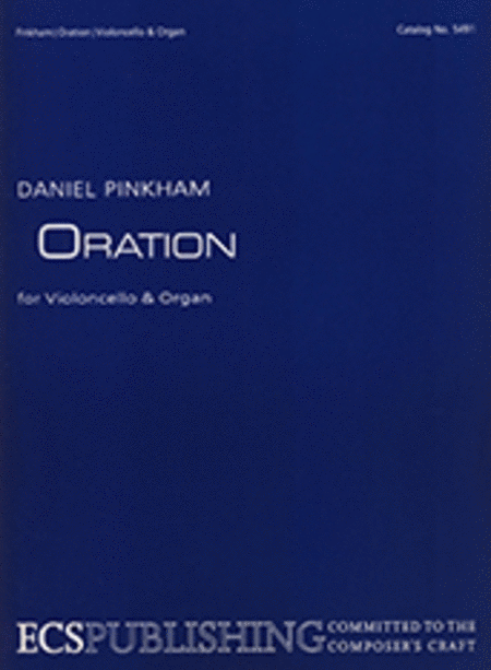 Oration (Score And Part)