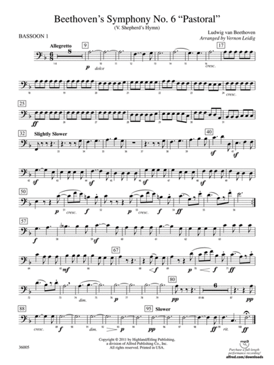 Beethoven's Symphony No. 6 "Pastoral": Bassoon