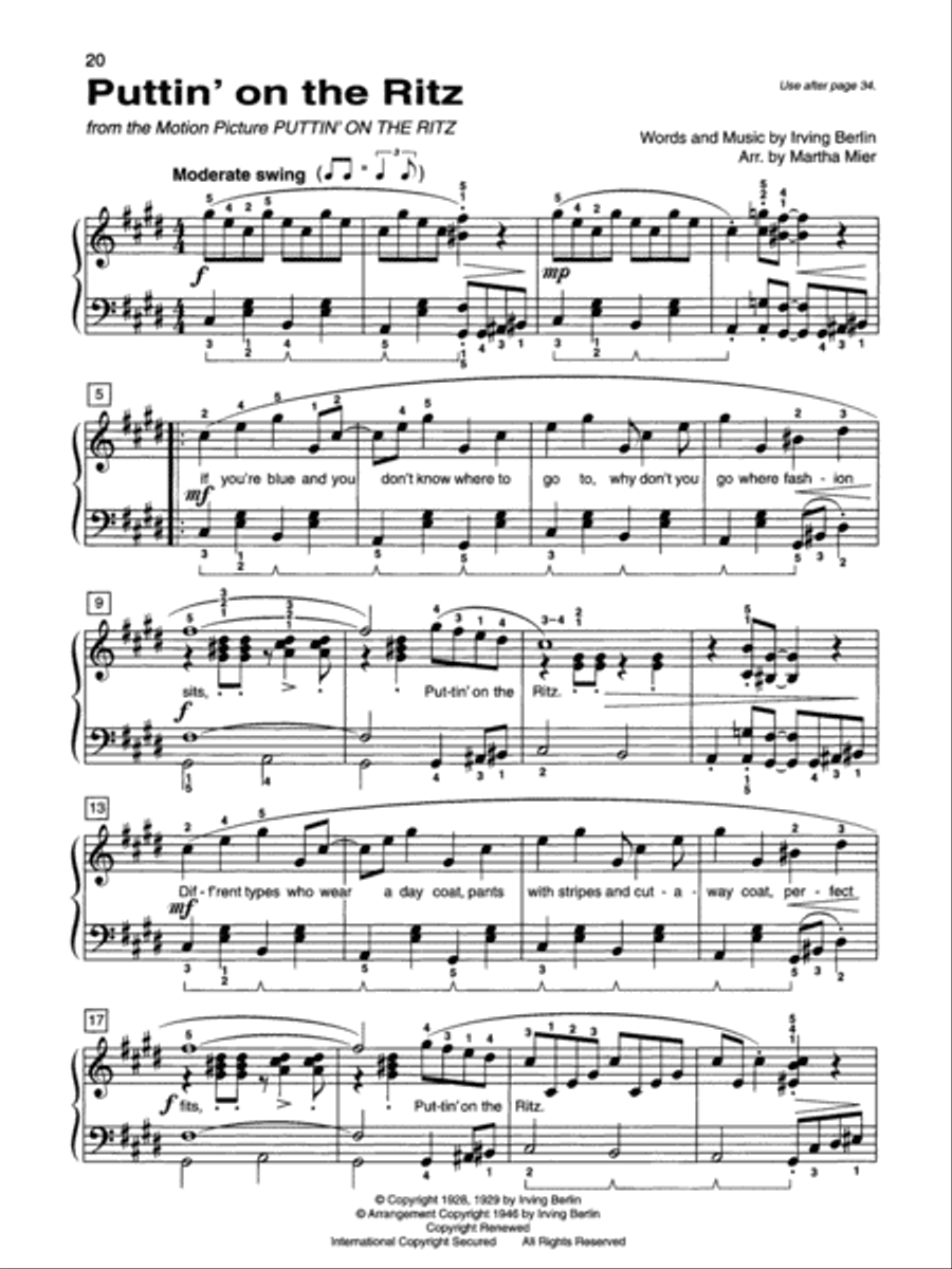 Alfred's Basic Piano Library Top Hits! Solo Book, Book 6 Piano Method scores gallery preview page 12