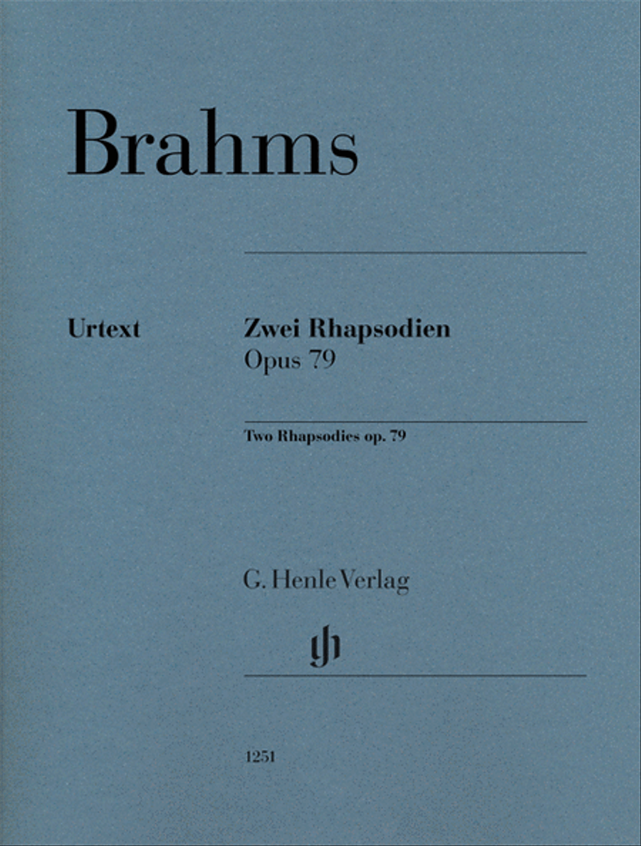 Two Rhapsodies Op. 79 Revised Piano Solo scores gallery preview page 1