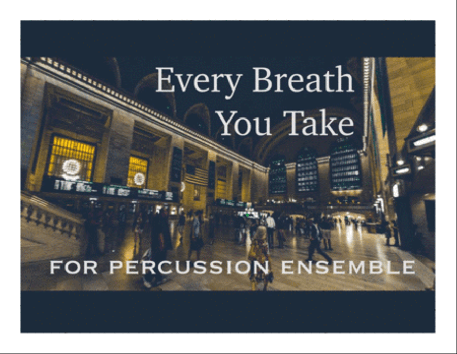 Every Breath You Take Percussion Ensemble scores gallery preview page 1