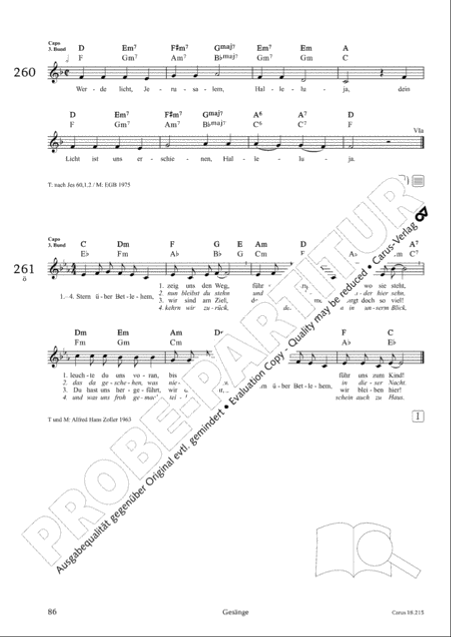Gitarrenbuch zum Gotteslob Guitar scores gallery preview page 83