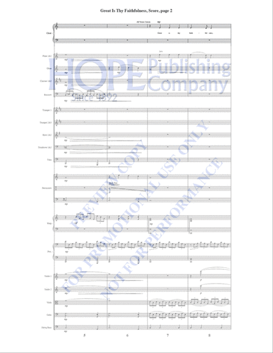 Great Is Thy Faithfulness Piano Accompaniment scores gallery preview page 3