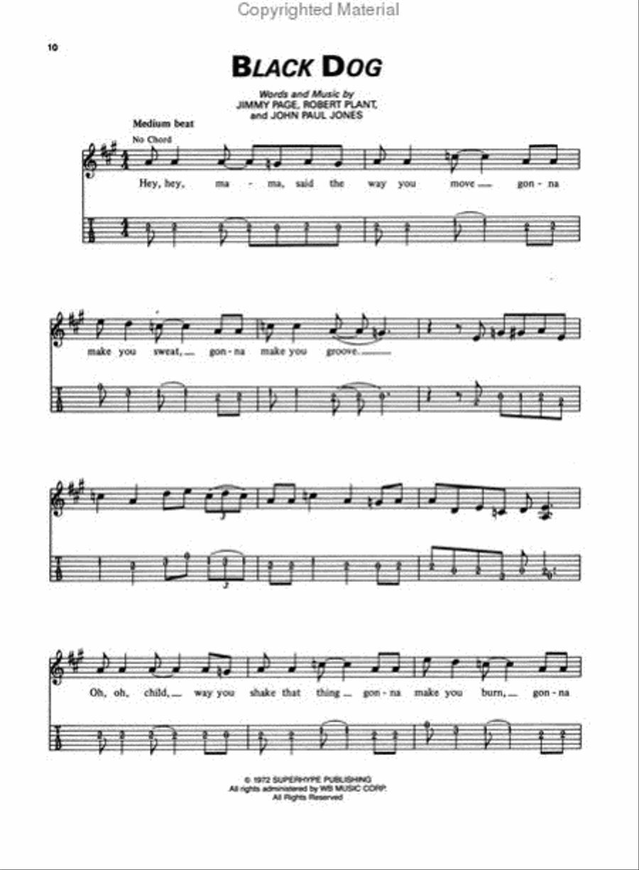 The Best Of Led Zeppelin For Guitar - Easy Guitar Electric Guitar scores gallery preview page 4