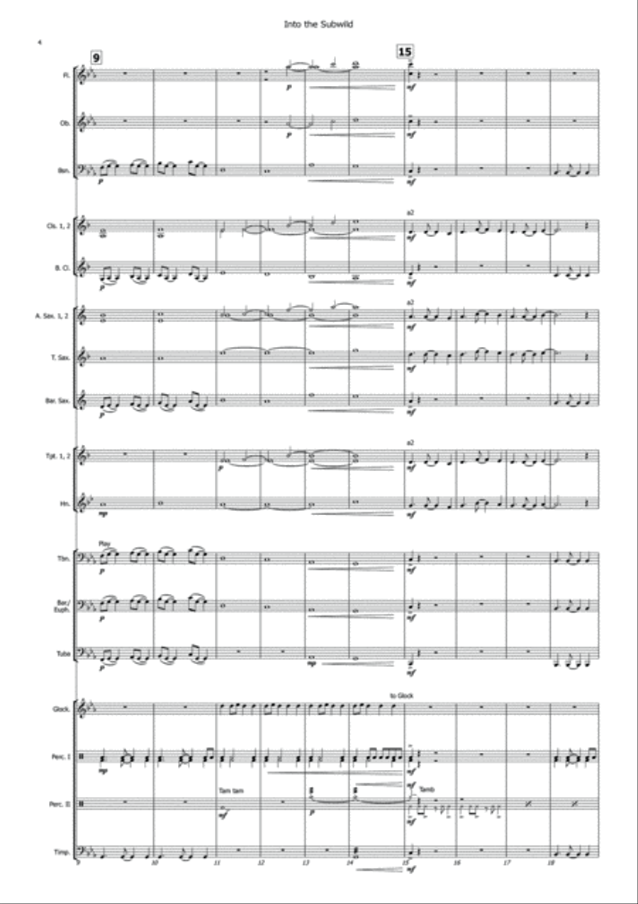 Into the Subwild Concert Band scores gallery preview page 5